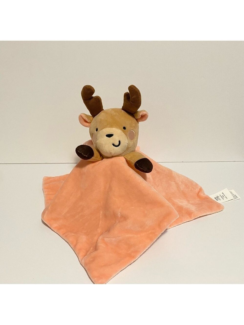 Little Holly Deer Lovey Reindeer Plush Baby Toy Soft Christmas Holiday Pink Girl